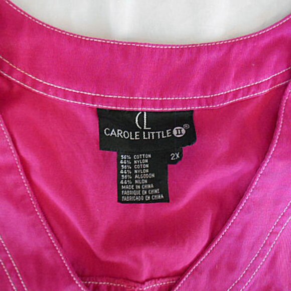 Carole Little II 2X hot pink vest - Picture 3 of 3